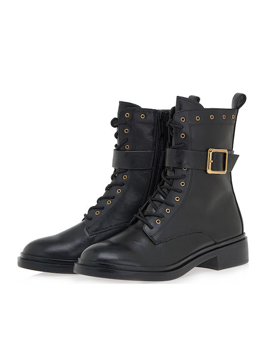 Ghete dama de piele Negru