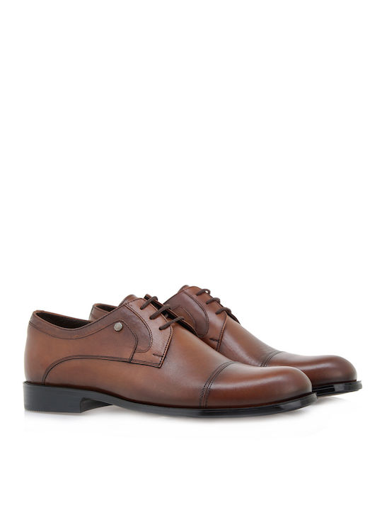 Giovanni Morelli Men's Leather Dress Shoes Tabac Brown