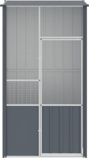 vidaXL 172342 Verzinkter Stahlkäfig für Vögel 115cmx78cmx200cmcm.