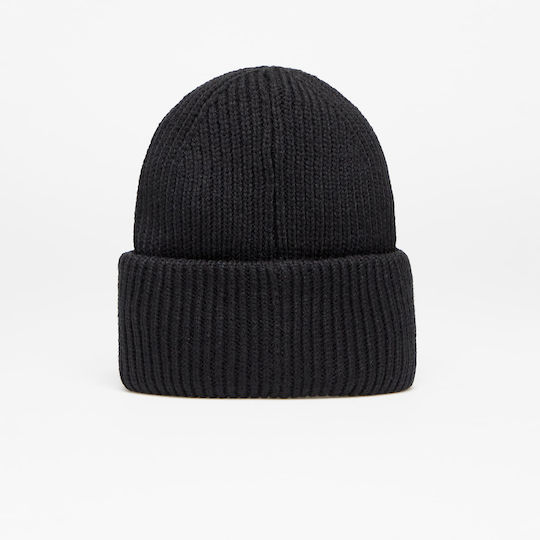 Beanie Unisex Beanie mit Rippstrick in Schwarz Farbe