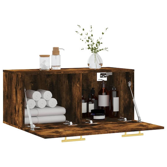 vidaXL Bathroom Cabinet L80xW36.5xH35cm Oak
