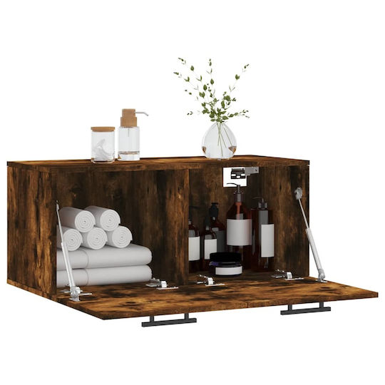vidaXL Badezimmerschrank B80xT36.5xH35cm Eiche