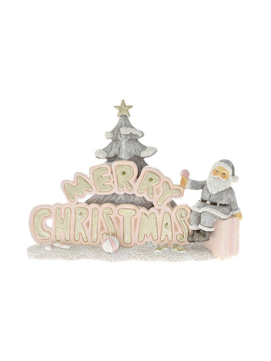 Iliadis Χριστουγεννιάτικη Φιγούρα Πινακίδα Λευκή 19x19x5εκ. Merry Christmas