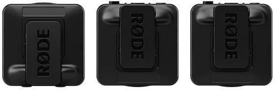 Rode Wireless PRO Dual Microphone System Комплект Безжично Кондензаторен Микрофон Висулка, Щипка, Колан за Мобилен в Черен Цвят