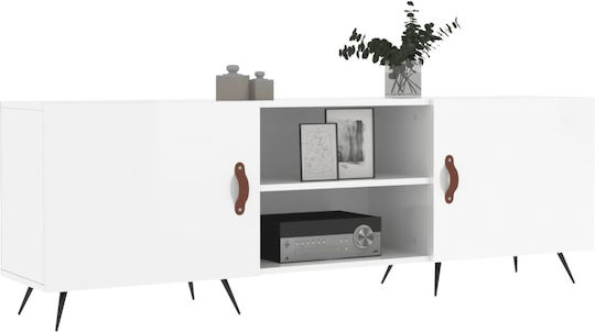 Έπιπλο Τηλεόρασης Λευκό Μ150xΠ30xΥ50cm