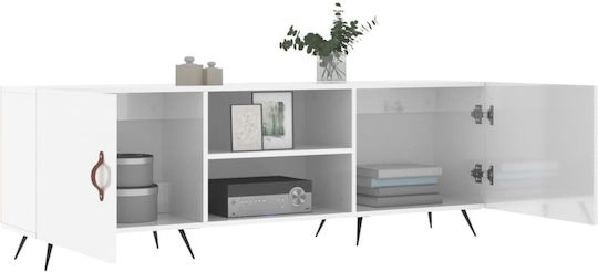 Έπιπλο Τηλεόρασης Λευκό Μ150xΠ30xΥ50cm