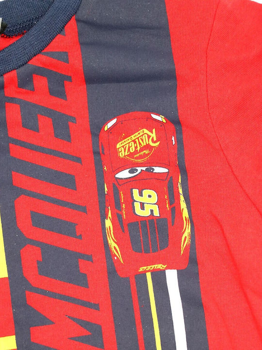 Kids' Shirt Long Sleeve Red Cars