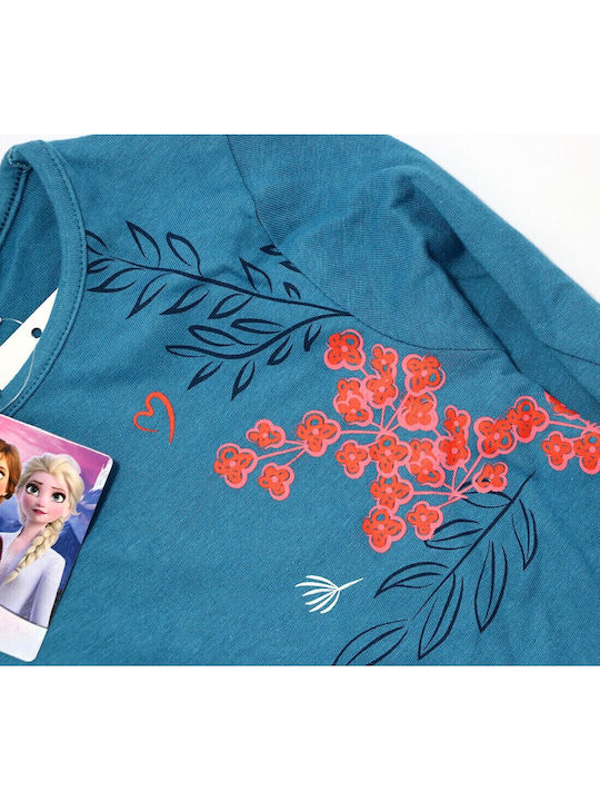 Kids' Shirt Long Sleeve Turquoise Frozen