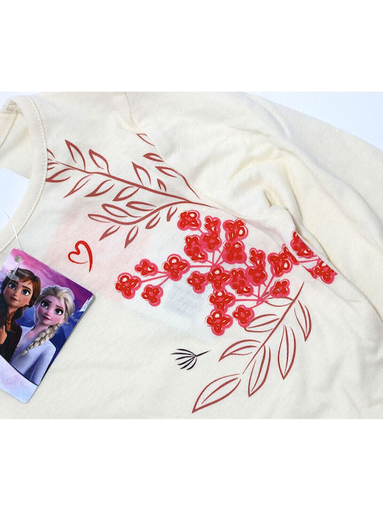 Kids' Shirt Long Sleeve Ecru Frozen