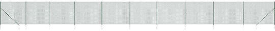 vidaXL Plasă de sârmă cu Îmbrăcăminte din PVC Verde 1.8x25m