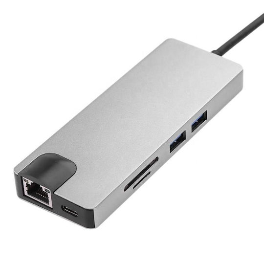 ATC USB-C Docking Station mit 4K Ethernet Gray (06.005.0085)