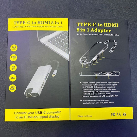 ATC USB-C Docking Station mit 4K Ethernet Gray (06.005.0085)