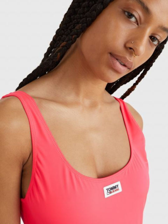 Tommy Hilfiger One-Piece Swimsuit Fuchsia