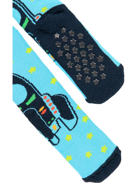 Boboli Αντιολισθητικές Παιδικές Κάλτσες Μακριές Μπλε