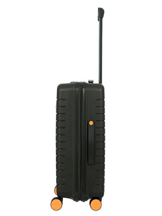 Bric's Milano Ulisse Medium Hard Suitcase Olive with 4 Wheels Height 65cm