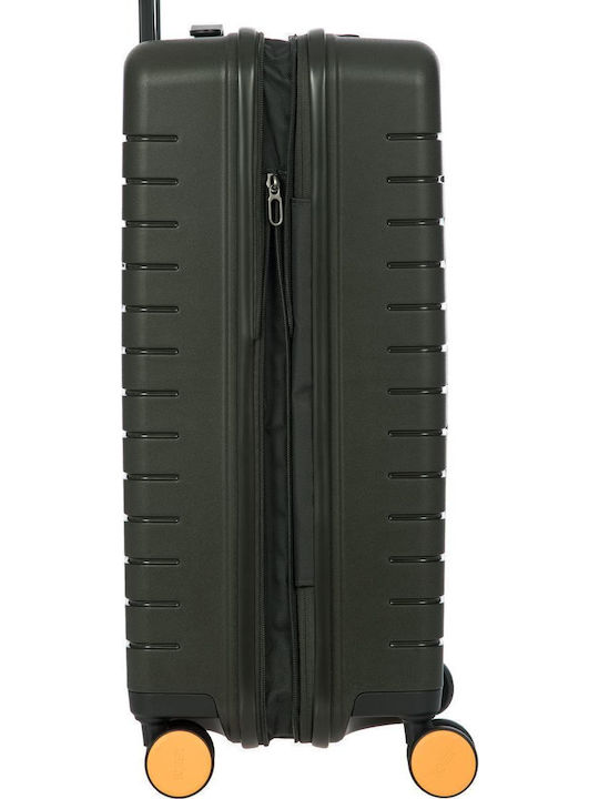Bric's Milano Ulisse Medium Hard Suitcase Olive with 4 Wheels Height 65cm