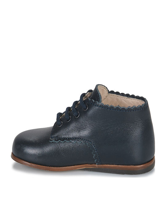 Kids Boots with Laces Blue