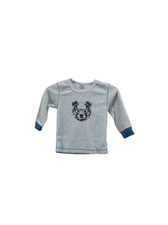 Outfitter Children's fleece pajamas for boys 291524 Grey