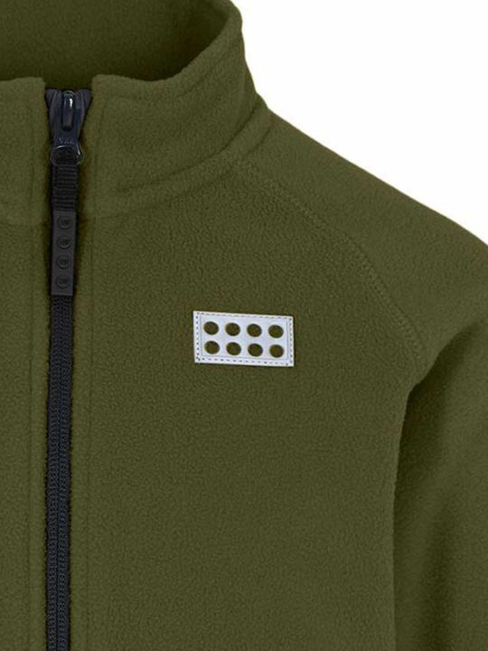 Cardigan pentru copii Fleece Kaki