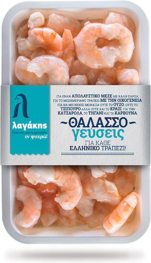 Creveți Decorticați 80/120 Pește și Fructe de Mare Congelate Lagakis 500g Greutate Netă 425g