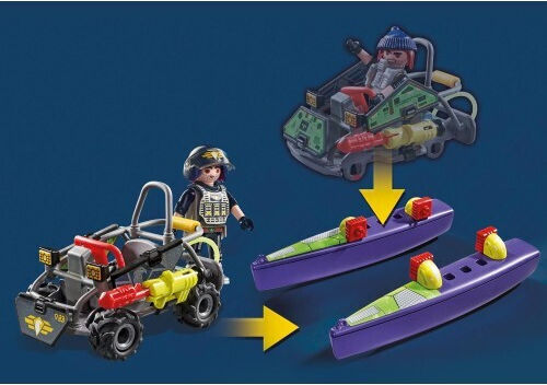 Playmobil City Action Amphibious Special Forces Vehicle for 5-10 years old