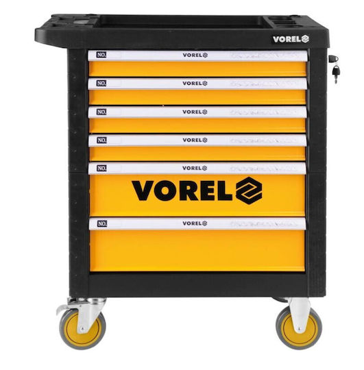Vorel Rollbar Metallisch Werkzeugkiste