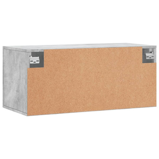 vidaXL Cabinet de baie L80xA36.5xÎ35cm Gri