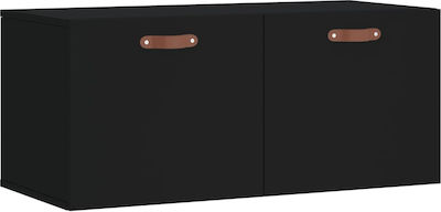 vidaXL Cabinet de baie L80xA36.5xÎ35cm Negru