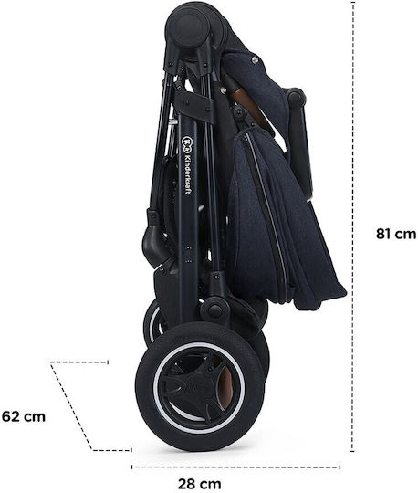 Kinderkraft All Road Verstellbar Kinderwagen Geeignet für Neugeborene Blau 11.6kg