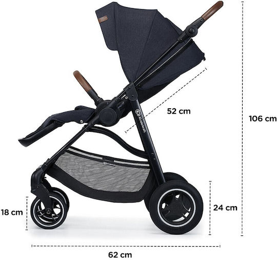 Kinderkraft All Road Verstellbar Kinderwagen Geeignet für Neugeborene Blau 11.6kg