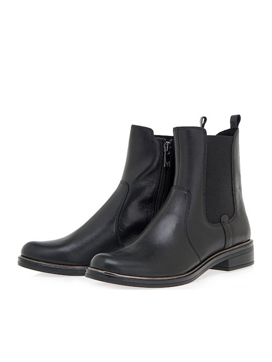 Leather Women's Ankle Boots Black