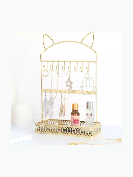 Metallic Gold Jewellery Stand