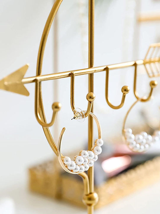 Metallic Gold Jewellery Stand