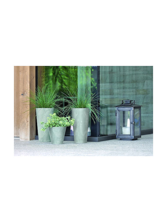 Prosperplast Tubus Slim Beton Effect DTUSE Γλάστρα Τσιμεντένια Γκρι 25x25x47.6εκ.