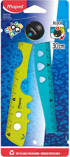 Maped Χάρακας Πλαστικός 30cm Πολύχρωμο