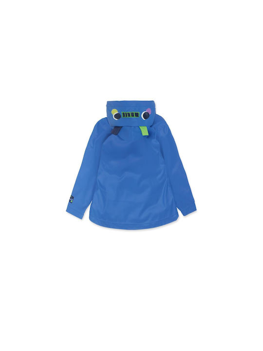 Tuc Tuc Waterproof Boys Casual Jacket Blue with Ηood