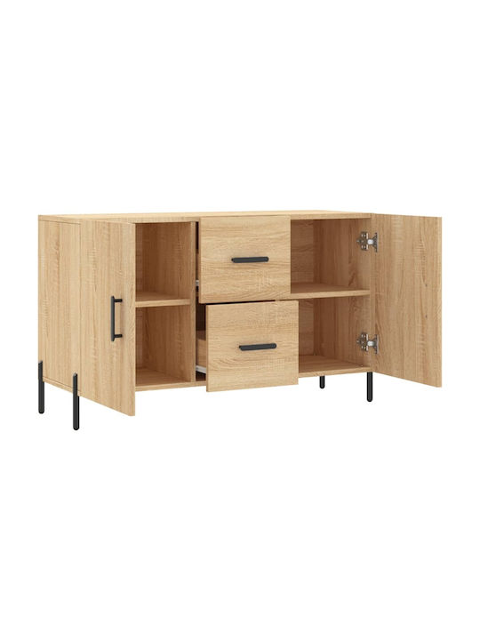 Sideboard Wooden with Drawers Sonoma Oak 100x36x60cm