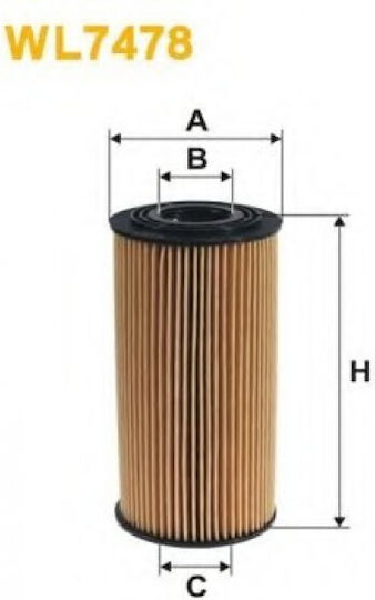 Wix Filters Φίλτρο Λαδιού Αυτοκινήτου για Hyundai