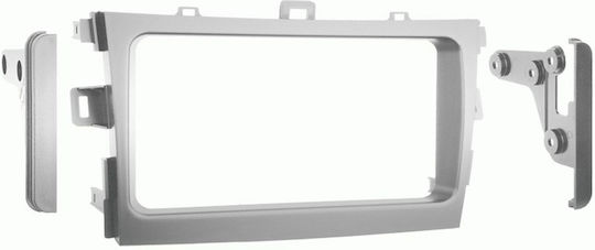 Connects2 DIN-Verkleidungsplatten 2 Din Toyota Corolla Autoradio-Rahmen-Kit mit R/CD-Bildschirm für Toyota Korolla 2009 2013