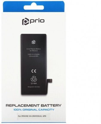 Prio Съвместима заместителна батерия 1715mAh за iPhone 6s