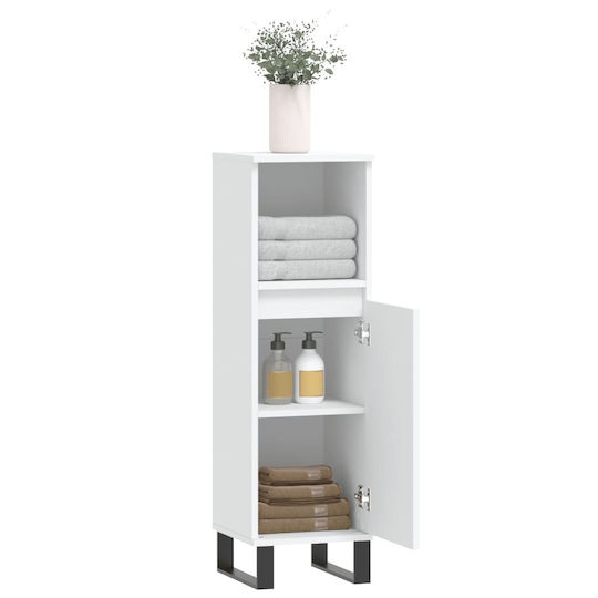 vidaXL Countertop without Sink L30xW30xH100cm White