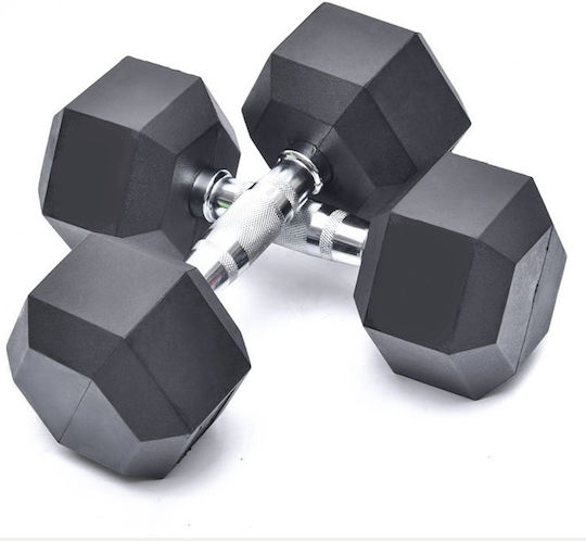 Rubber Hexagon Dumbbell 1 x 5kg