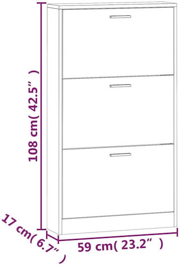 Suport pentru pantofi L59xW17xH108cm