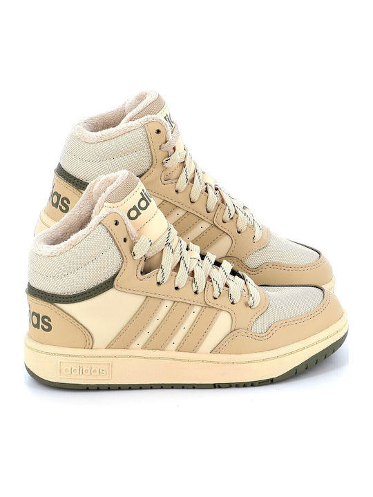 Hoops Mid 3.0 Παιδικά Sneakers High Μπεζ