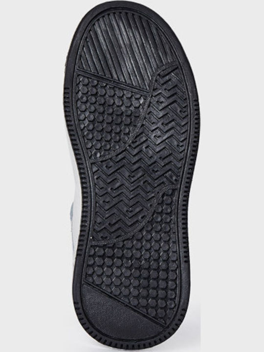 Παιδικά Sneakers High με Σκρατς Λευκά