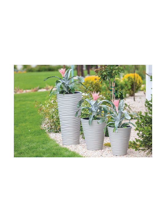 Form Plastic Dunes Slim Γλάστρα Πλαστική Anthracite 39.5x39.5x79.5εκ.