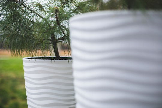 Form Plastic Dunes Slim Γλάστρα Πλαστική Anthracite 39.5x39.5x79.5εκ.
