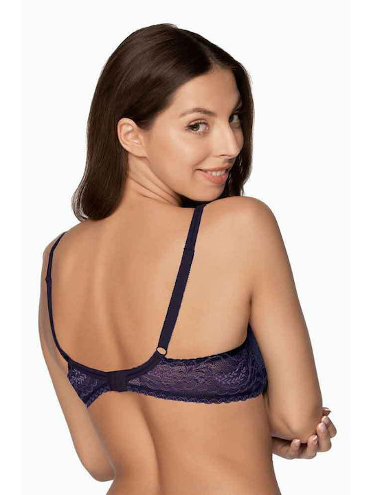 Gaia Bra with Light Padding Underwire Blue