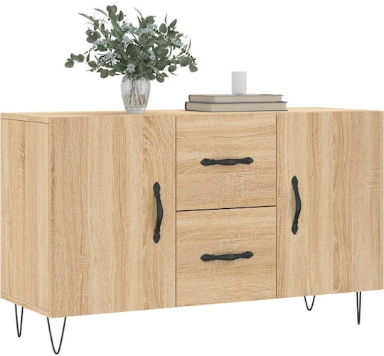 Sideboard Wooden with Drawers Sonoma Oak 100x36x60cm
