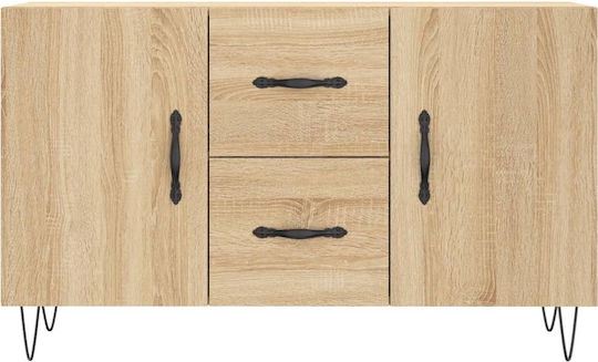 Sideboard Wooden with Drawers Sonoma Oak 100x36x60cm